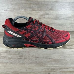 ASICS Gel-Venture 6 Trail Running Sneakers Red Black Men 10